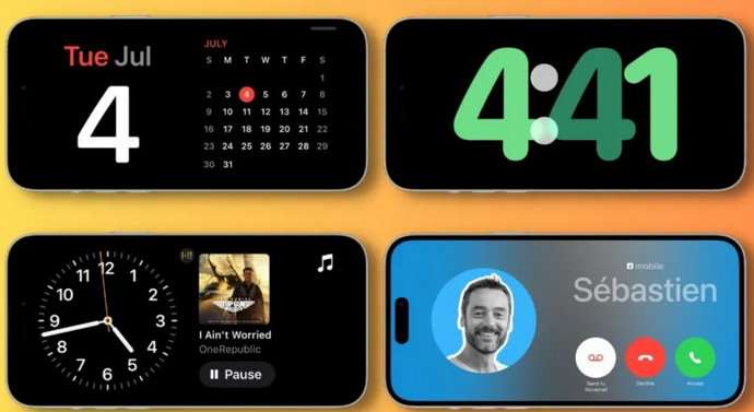 仁化苹果手机维修分享iOS17横屏充电待机显示有什么好处 