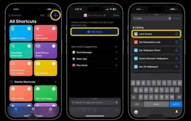 仁化苹果14锁屏维修店分享iPhone14升级iOS16.4后如何创建锁屏快捷方式 